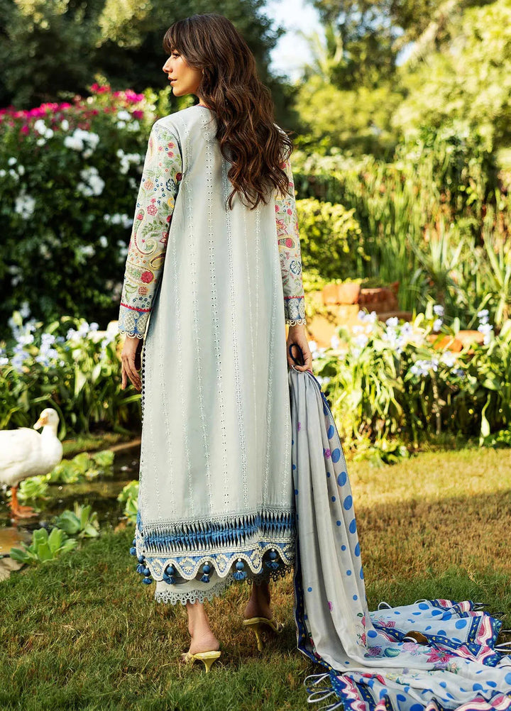 Siraa by Sadaf Fawad Khan Embroidered Lawn Suits Unstitched 3 Piece SDF25S D-1A Paisley Garden - Summer Collection