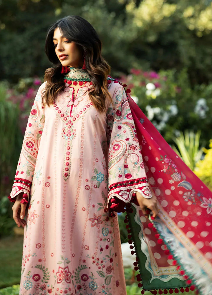 Siraa by Sadaf Fawad Khan Embroidered Lawn Suits Unstitched 3 Piece SDF25S D-1B Paisley Garden - Summer Collection