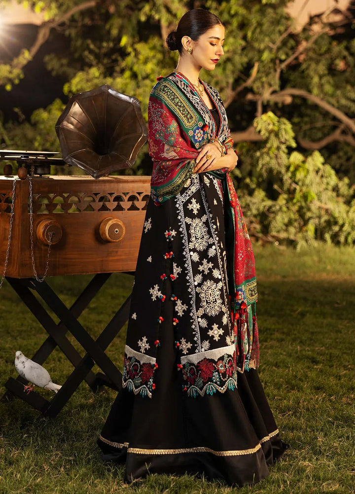 Siraa by Sadaf Fawad Khan Embroidered Lawn Suits Unstitched 3 Piece SDF25S D-2A Palm Island - Summer Collection