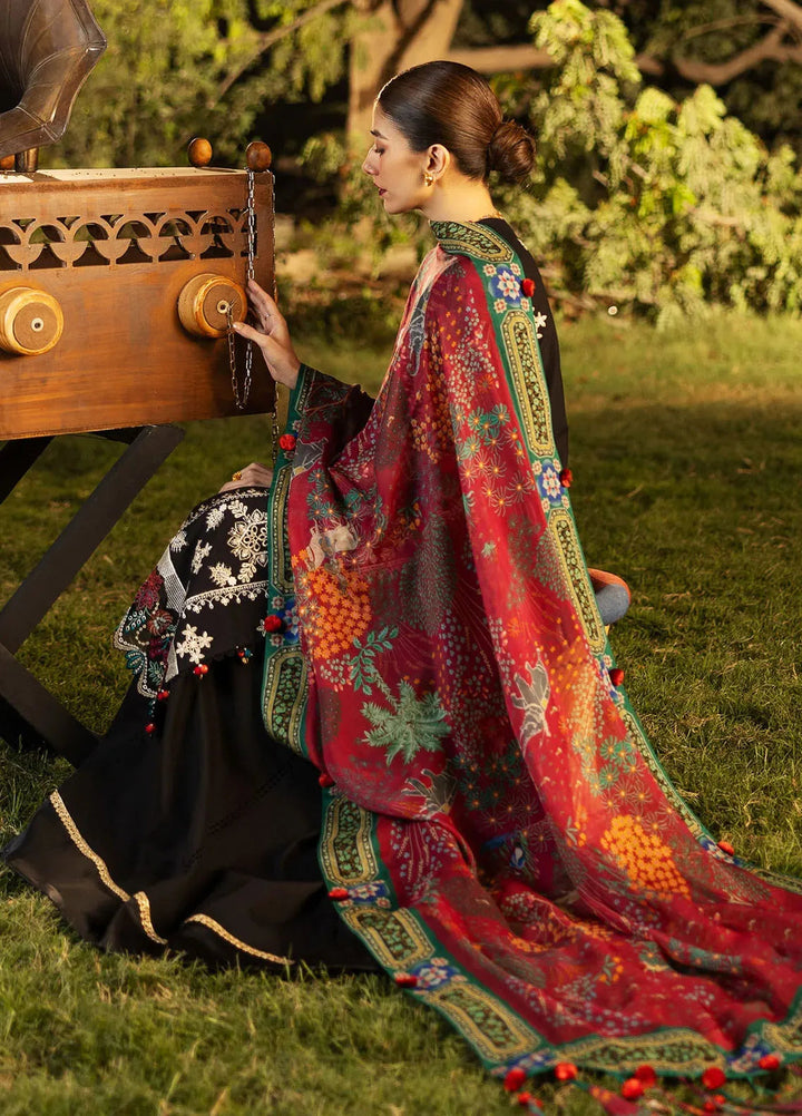 Siraa by Sadaf Fawad Khan Embroidered Lawn Suits Unstitched 3 Piece SDF25S D-2A Palm Island - Summer Collection