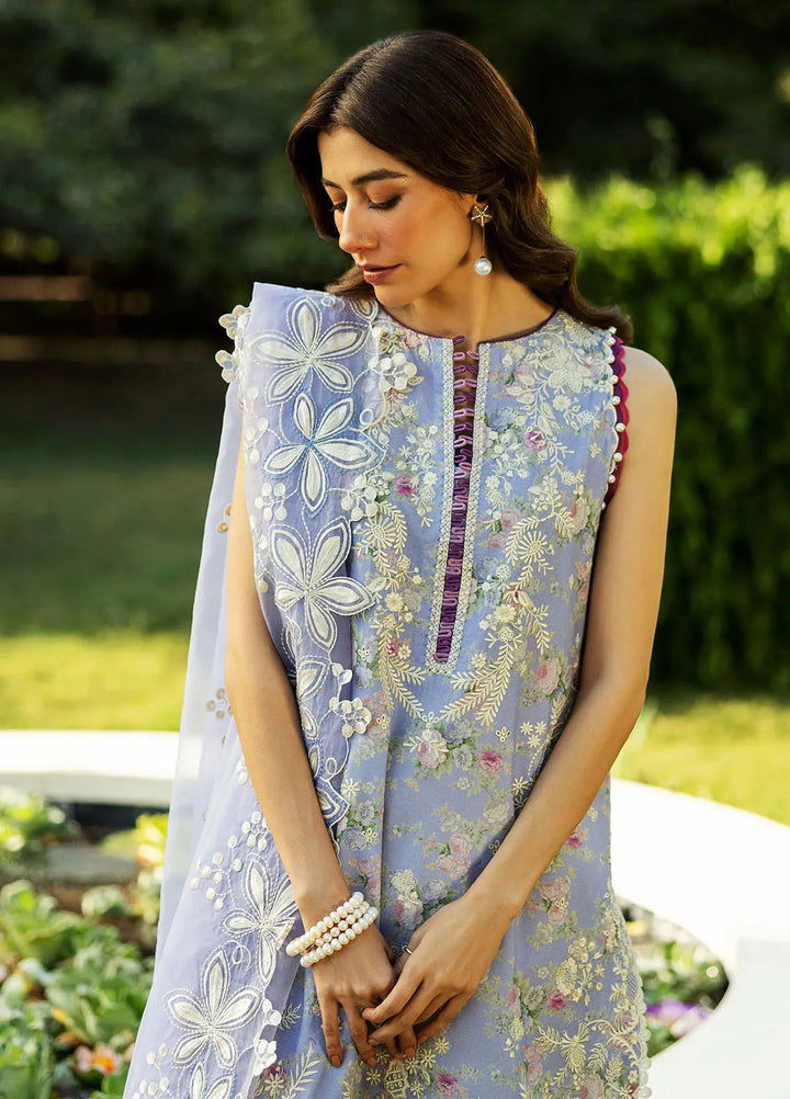 Siraa by Sadaf Fawad Khan Embroidered Lawn Suits Unstitched 3 Piece SDF25S D-4A Bloom - Summer Collection