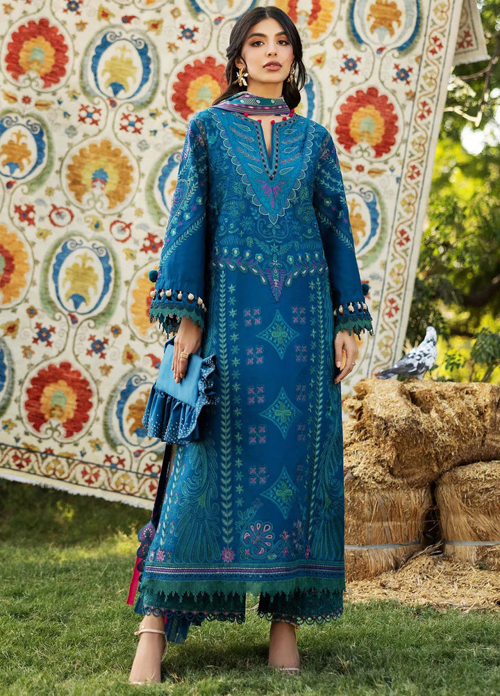 Siraa by Sadaf Fawad Khan Embroidered Lawn Suits Unstitched 3 Piece SDF25S D-6A Liana - Summer Collection