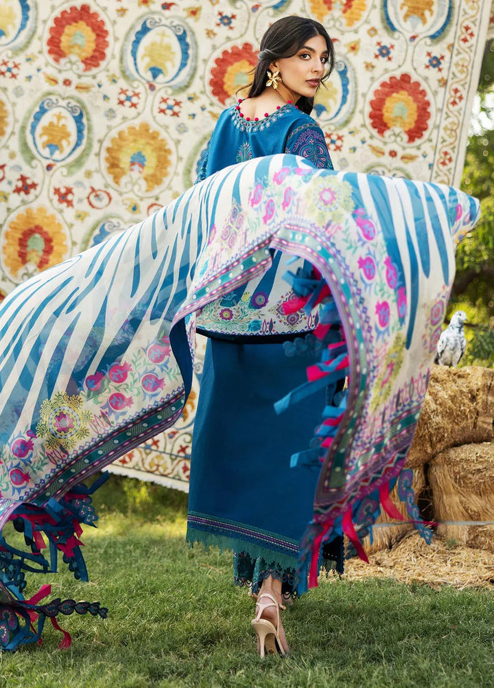 Siraa by Sadaf Fawad Khan Embroidered Lawn Suits Unstitched 3 Piece SDF25S D-6A Liana - Summer Collection