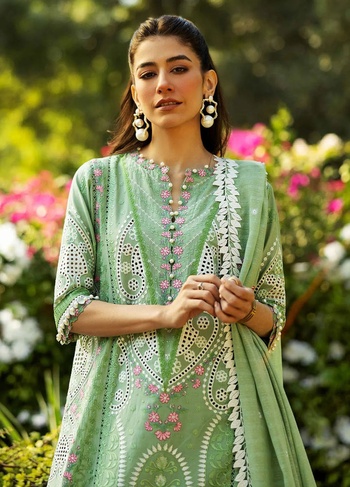 Siraa by Sadaf Fawad Khan Embroidered Lawn Suits Unstitched 3 Piece SDF25S D-7A French Hearts - Summer Collection