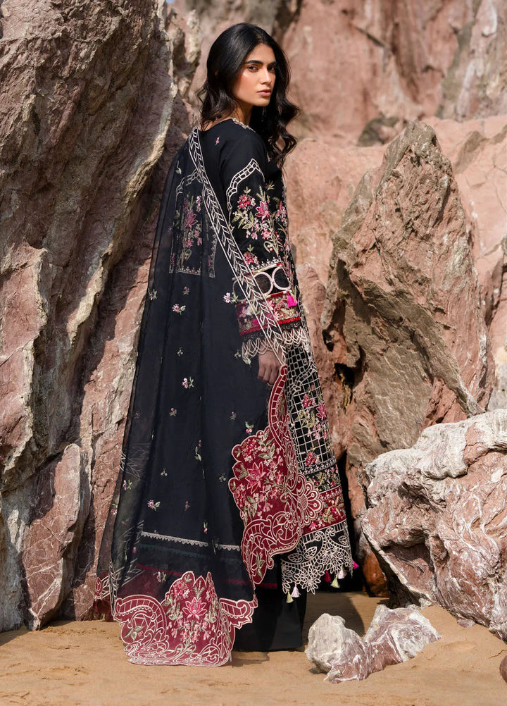 Sirene by Mahnur Embroidered Lawn Suit Unstitched 3 Piece MN25L D-10 Azure - Summer Collection