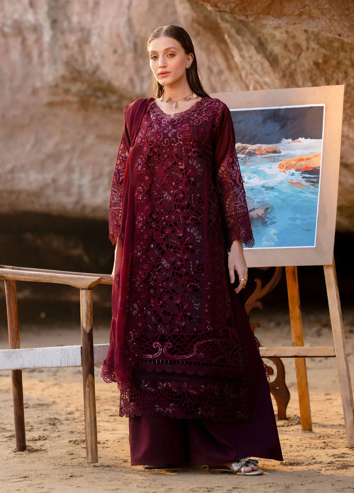 Sirene by Mahnur Embroidered Lawn Suit Unstitched 3 Piece MN25L D-1B Amayra - Summer Collection