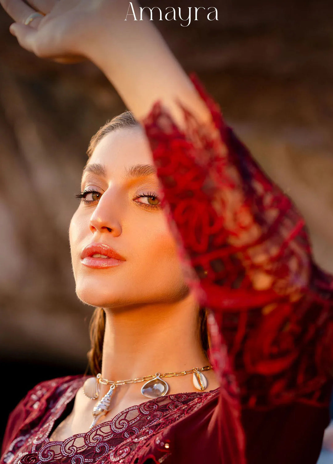 Sirene by Mahnur Embroidered Lawn Suit Unstitched 3 Piece MN25L D-1B Amayra - Summer Collection