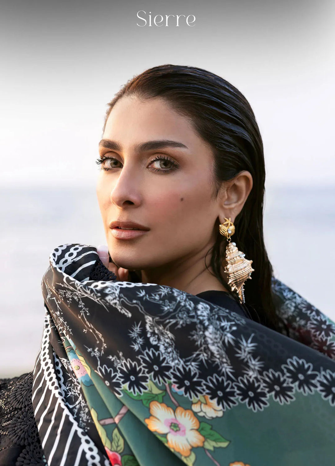 Sirene by Mahnur Embroidered Lawn Suit Unstitched 3 Piece MN25L D-8 Sierre - Summer Collection