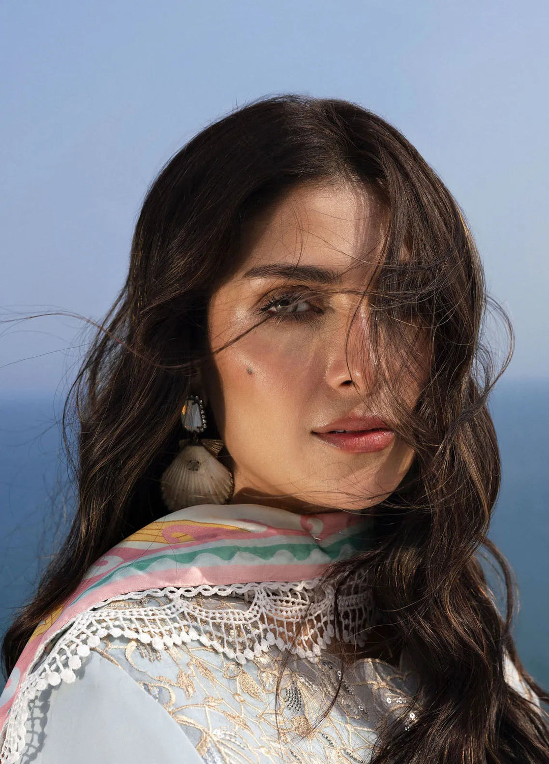 Minor Defect - Sirene by Mahnur Embroidered Lawn Suit Unstitched 3 Piece MN25L D-9 Luna - Summer Collection