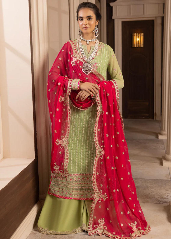 Sirr-e-Ayaa By AY Textile Embroidered Chiffon Suits Unstitched 3 Piece AYT23SA Emerald Elysium - Luxury Collection