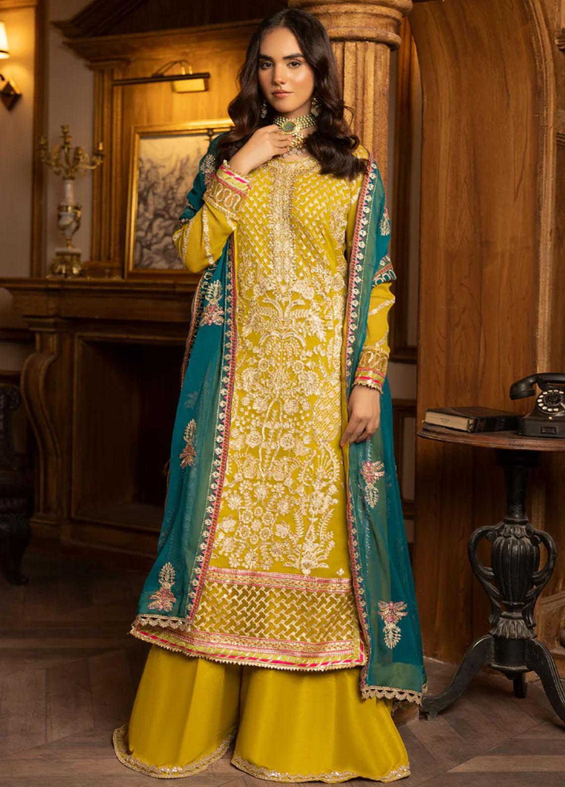 Sirr-e-Ayaa By AY Textile Embroidered Chiffon Suits Unstitched 3 Piece ...