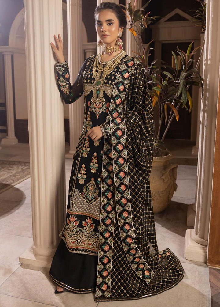 Sirr-e-Ayaa By AY Textile Embroidered Chiffon Suits Unstitched 3 Piece AYT23SA Nocturnal - Luxury Collection