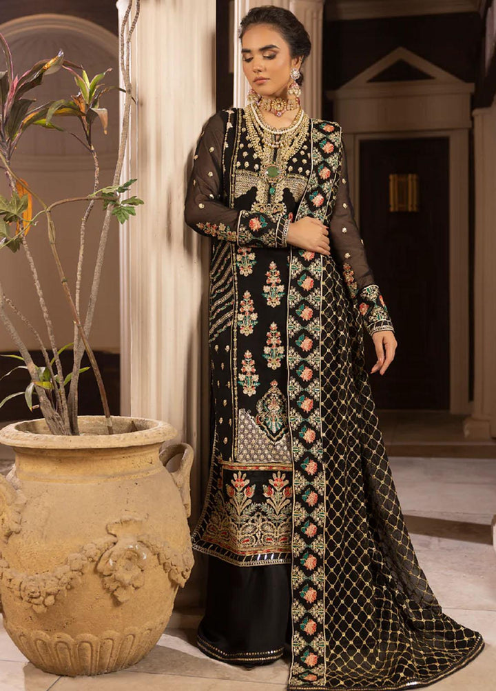 Sirr-e-Ayaa By AY Textile Embroidered Chiffon Suits Unstitched 3 Piece AYT23SA Nocturnal - Luxury Collection