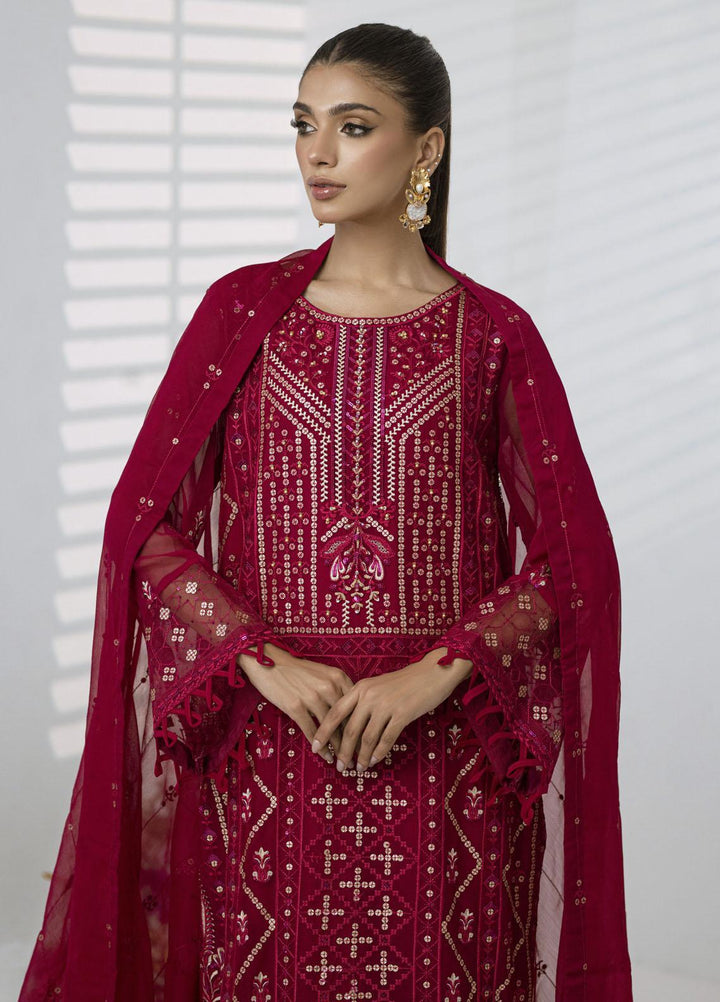 Sitara By Shamooz Embroidered Chiffon Suits Unstitched 4 Piece SHM23ST SU-075 Aatishi - Festive Collection