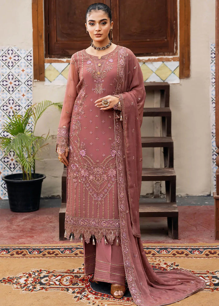 Sitarah by Imrozia Embroidered Chiffon Suit Unstitched 3 Piece IM24LC I-216 Parnoor - Luxury Collection