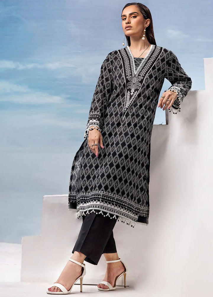 Slate By Gul Ahmed Printed Lawn Suit Unstitched 2 Piece GA24SBW BT-42006 - Summer Collection