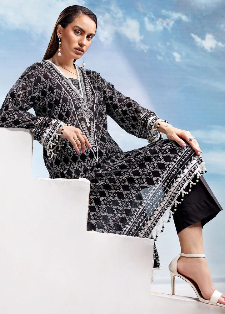 Slate By Gul Ahmed Printed Lawn Suit Unstitched 2 Piece GA24SBW BT-42006 - Summer Collection