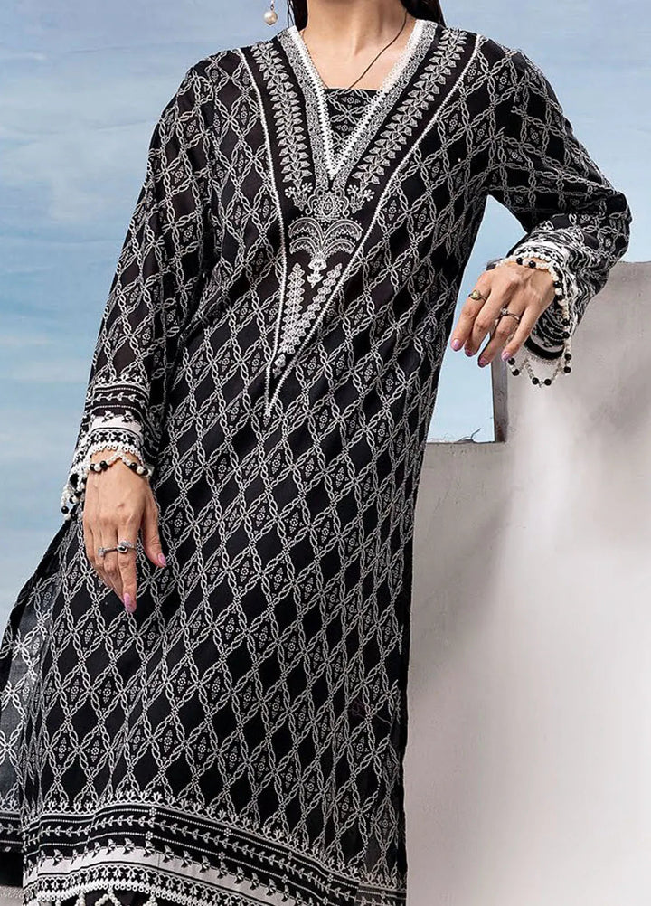 Slate By Gul Ahmed Printed Lawn Suit Unstitched 2 Piece GA24SBW BT-42006 - Summer Collection