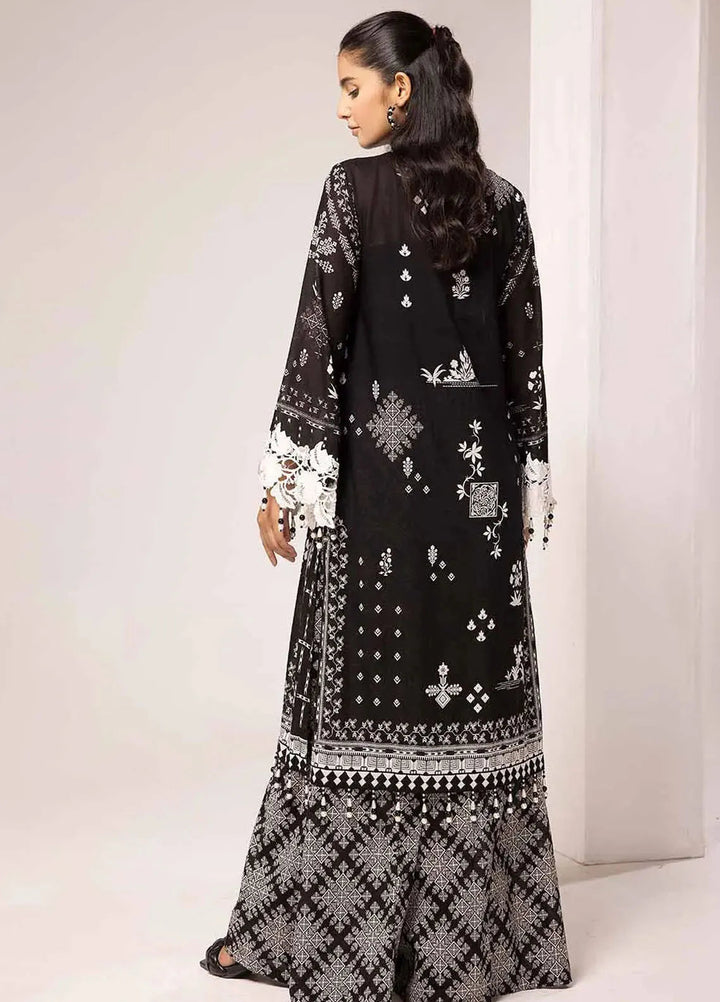 Slate By Gul Ahmed Printed Lawn Suit Unstitched 2 Piece GA24SBW BT-42007 - Summer Collection