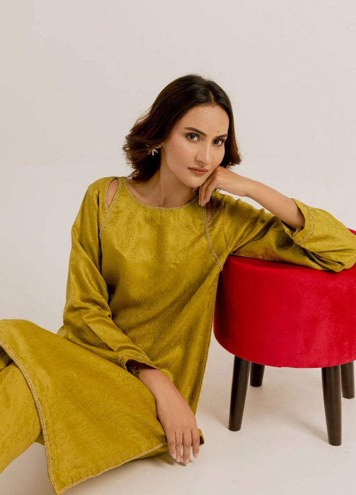 Slay Wear Pret Casual Viscose 2 Piece Lime Luxe