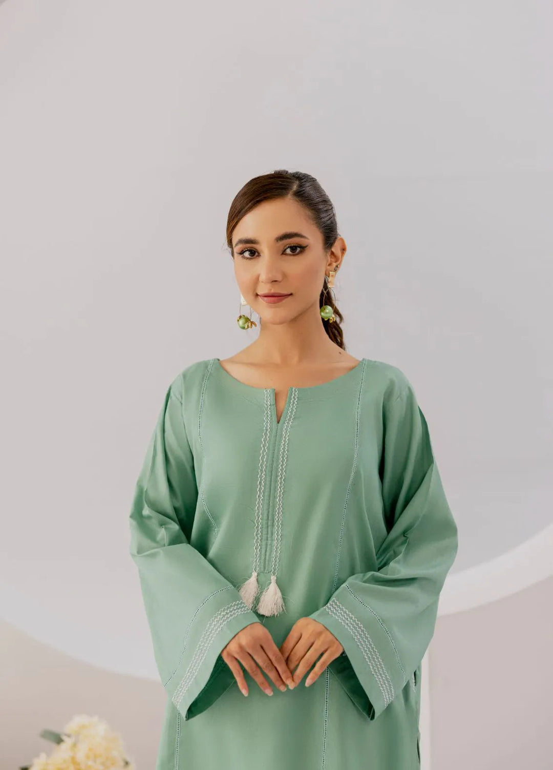 Slay Wear Pret Embroidered Cotton 2 Piece Jade Breeze Set
