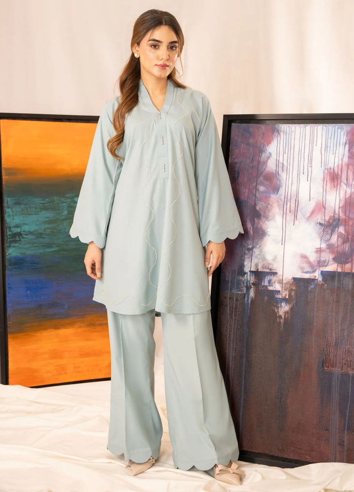 Slay Wear Pret Solid Italian Blend 2 Piece Suit Neelam