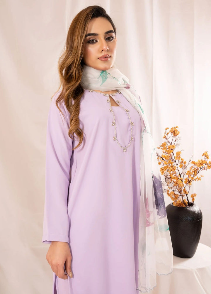 Slay Wear Pret Solid korean crepe 3 Piece Suit Fizaa