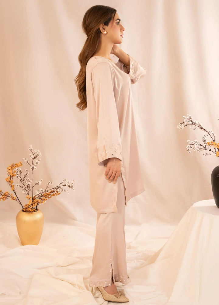 Slay Wear Pret Solid Korean silk 3 Piece Suit Zohra