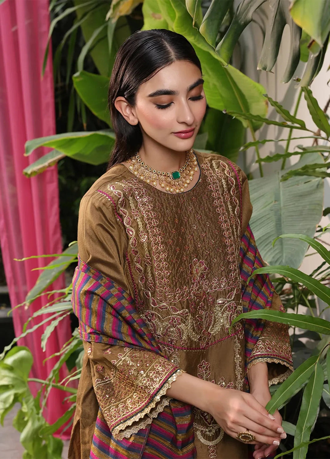 Salitex Pret Embroidered Cotton Net 3 Piece Suit WRS3SA24AN07