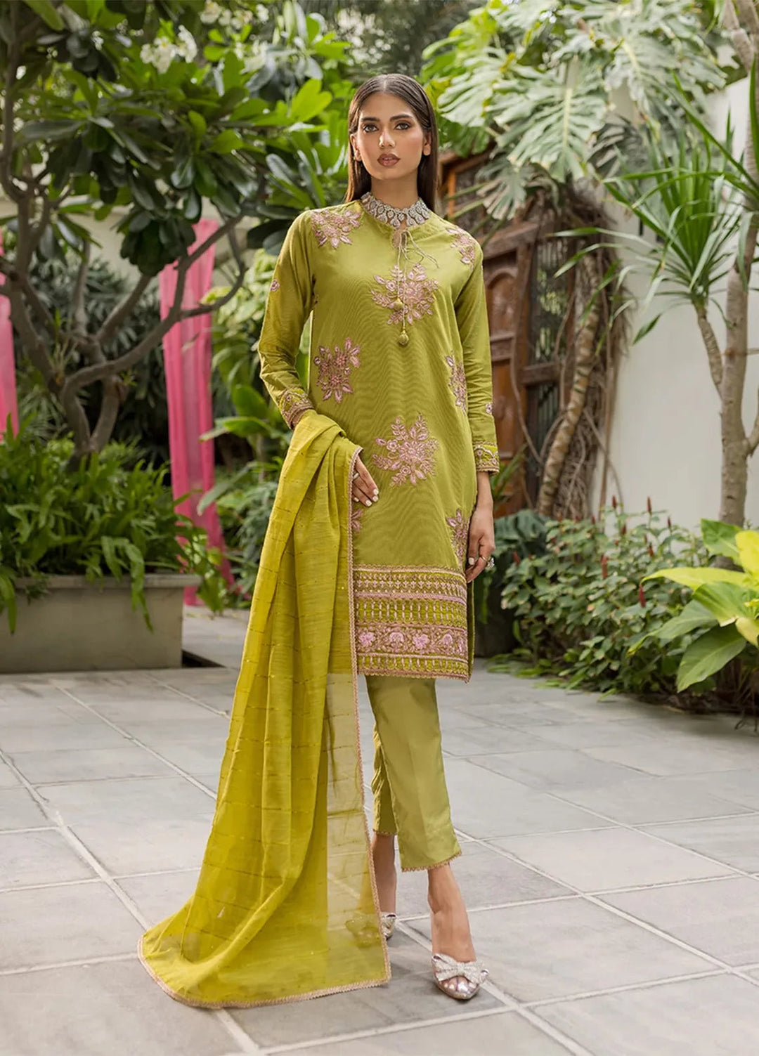 Salitex Pret Embroidered Cotton Net 3 Piece Suit WRS3SA24AN08