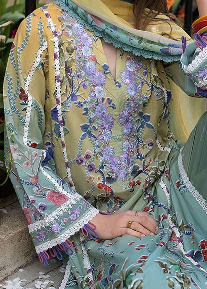 SN Basics by Sobia Nazir Embroidered Lawn Suits Unstitched 3 Piece SN25SB D-2 B - Summer Collection