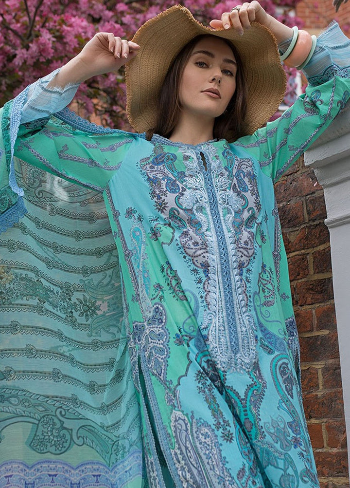 SN Basics by Sobia Nazir Embroidered Lawn Suits Unstitched 3 Piece SN25SB D-4 B - Summer Collection