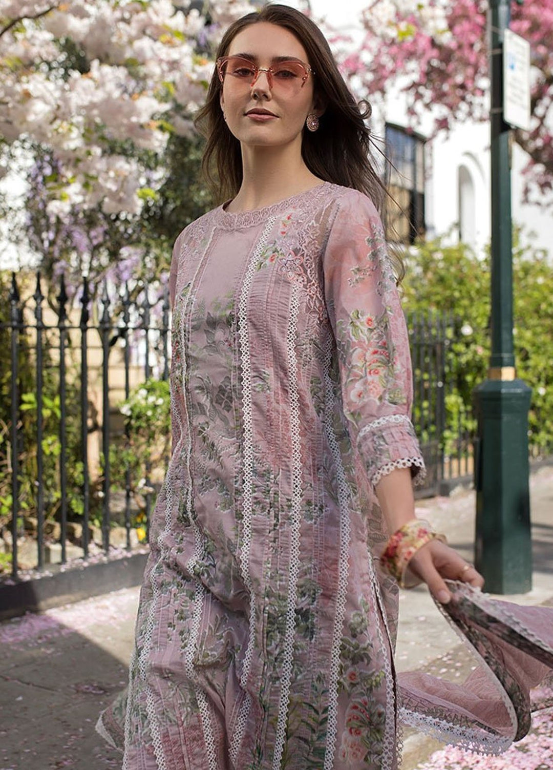 SN Basics by Sobia Nazir Embroidered Lawn Suits Unstitched 3 Piece SN25SB D-5 A - Summer Collection