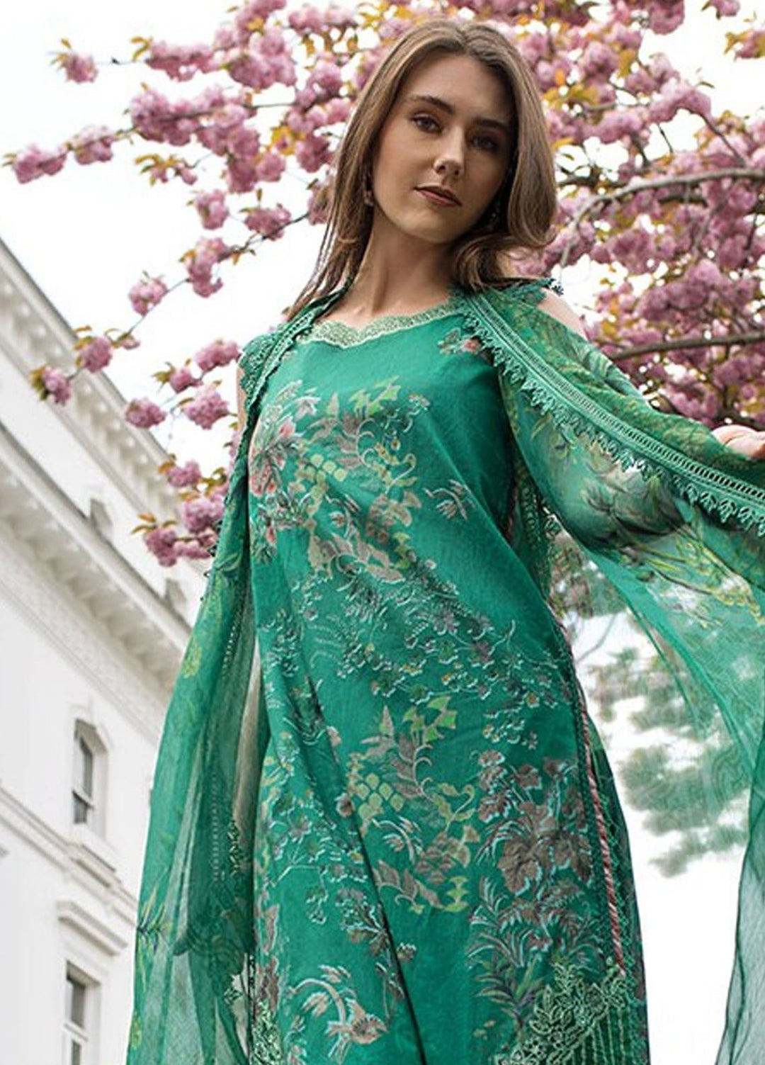 SN Basics by Sobia Nazir Embroidered Lawn Suits Unstitched 3 Piece SN25SB D- 5 B - Summer Collection