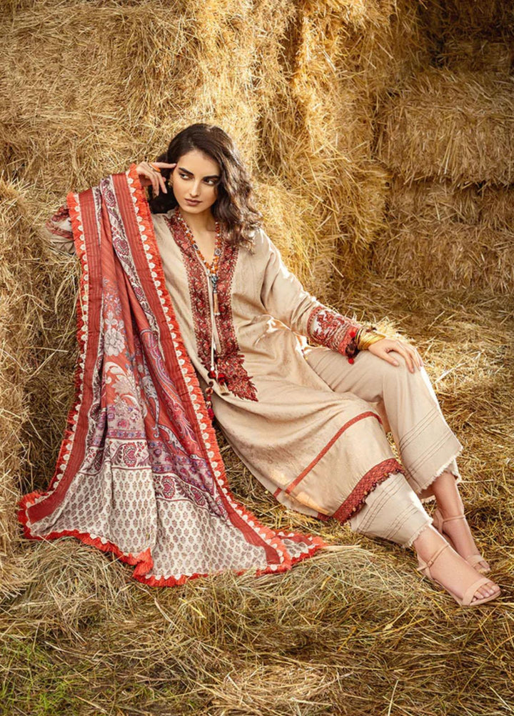 Sobia Nazir Embroidered Karandi Suits Unstitched 3 Piece SN22A 10B - Winter Collection