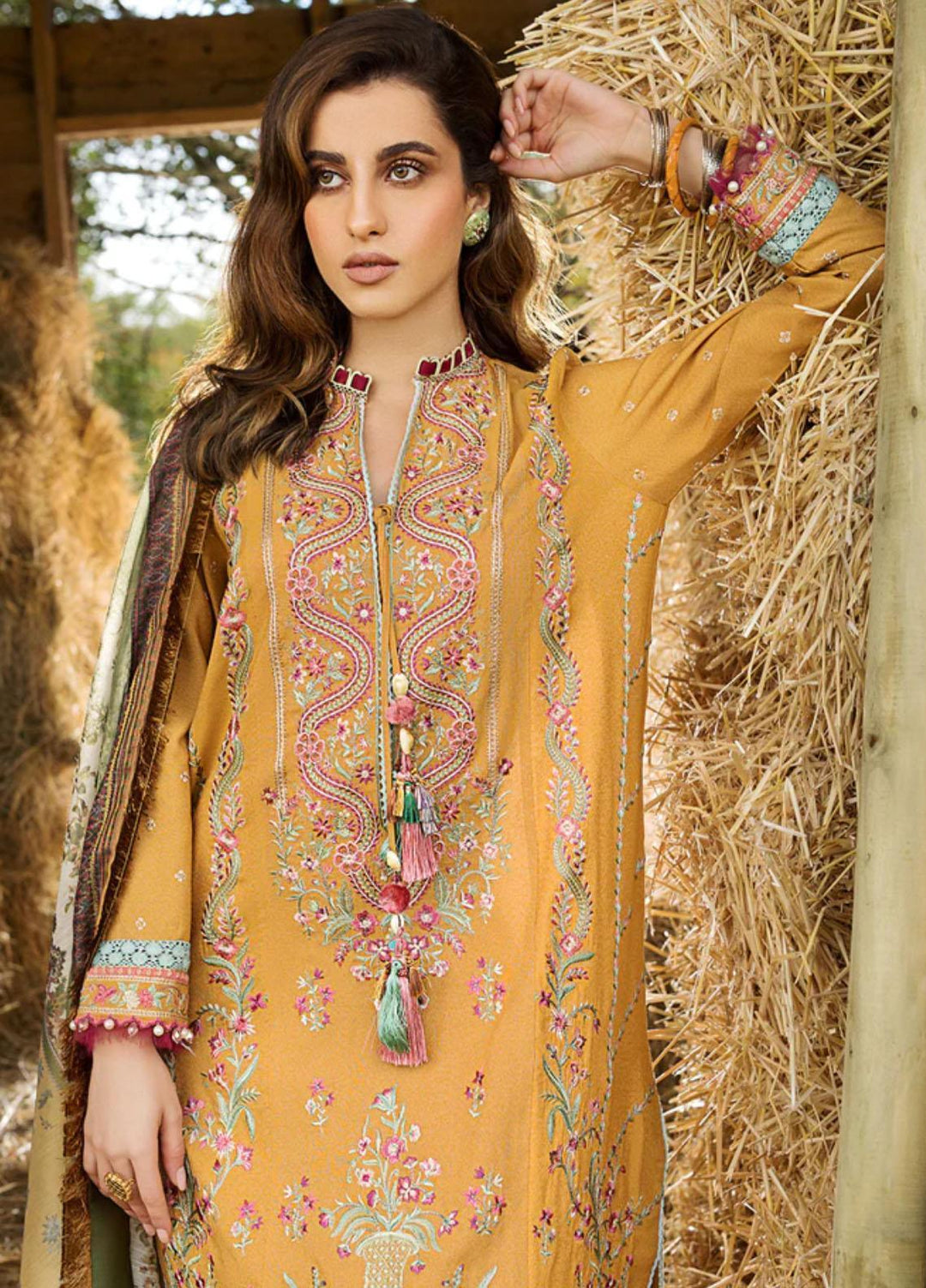 Sobia Nazir Embroidered Karandi Suits Unstitched 3 Piece SN22A 4B - Winter Collection