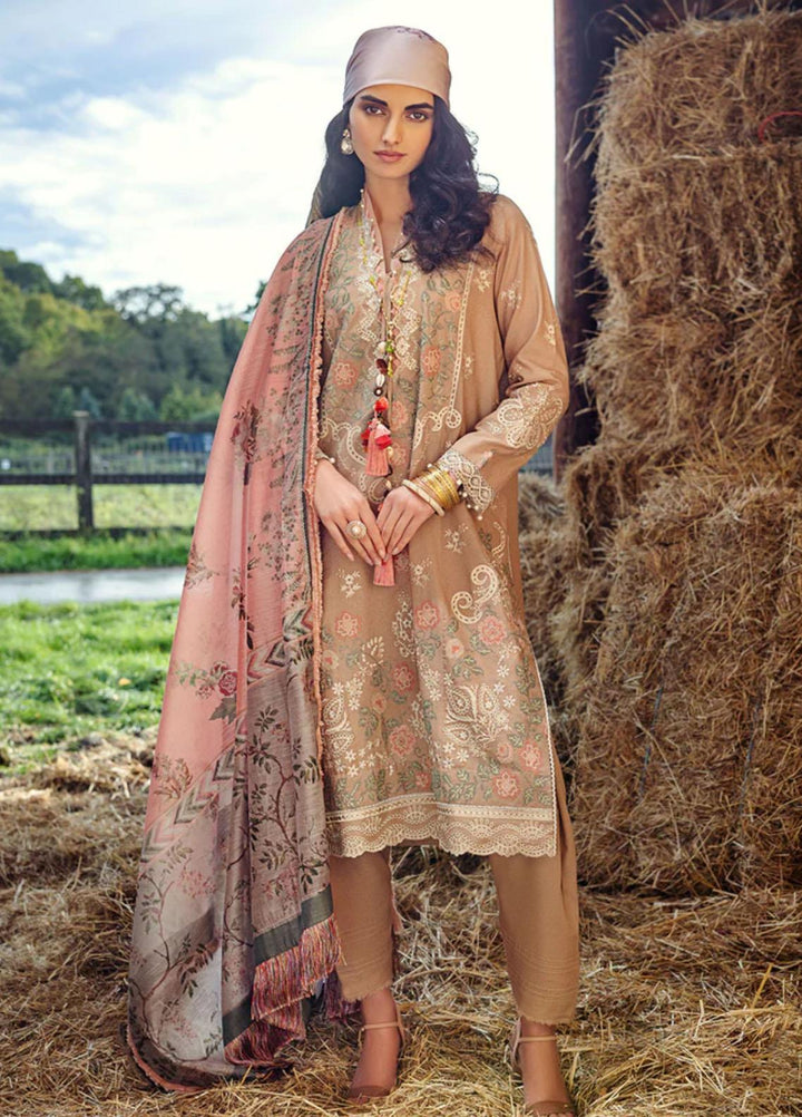 Sobia Nazir Embroidered Karandi Suits Unstitched 3 Piece SN22A 5A - Winter Collection