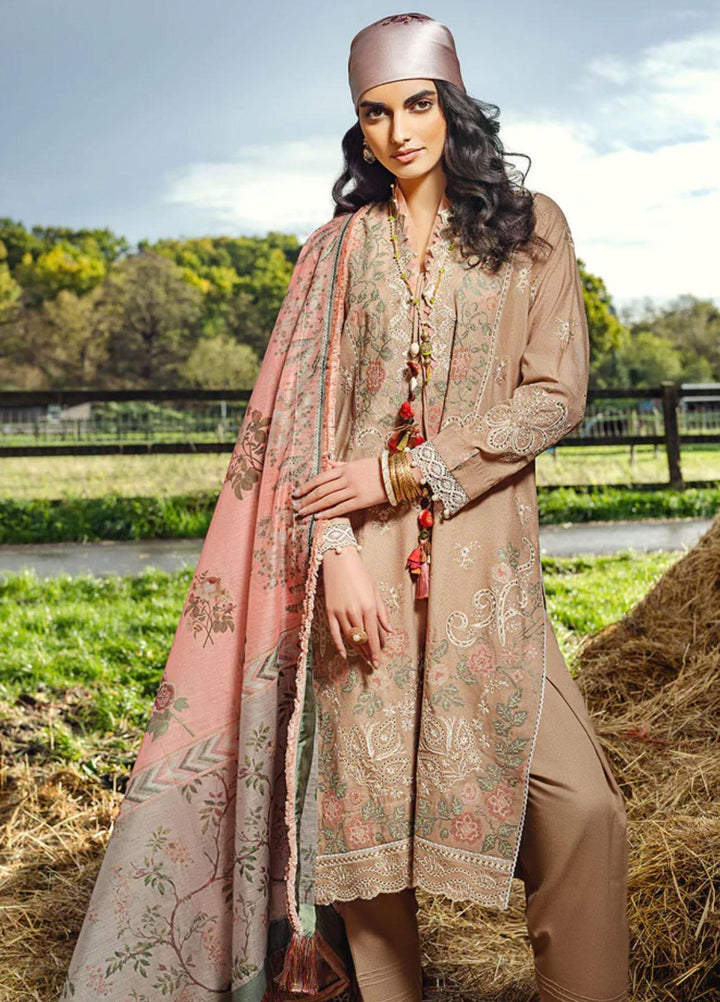 Sobia Nazir Embroidered Karandi Suits Unstitched 3 Piece SN22A 5A - Winter Collection