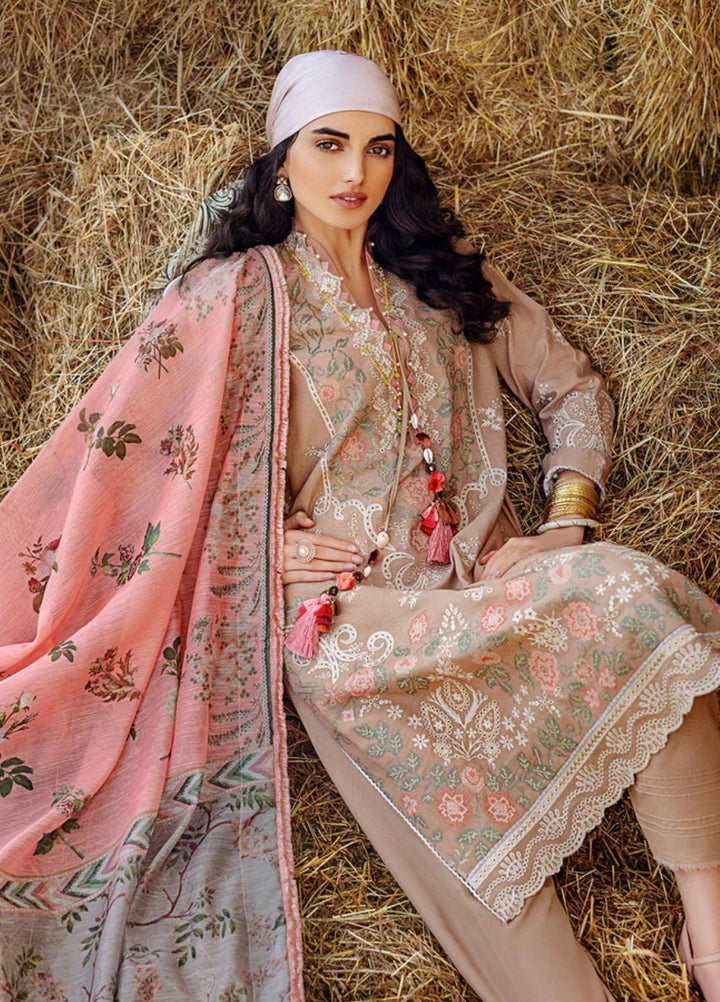 Sobia Nazir Embroidered Karandi Suits Unstitched 3 Piece SN22A 5A - Winter Collection