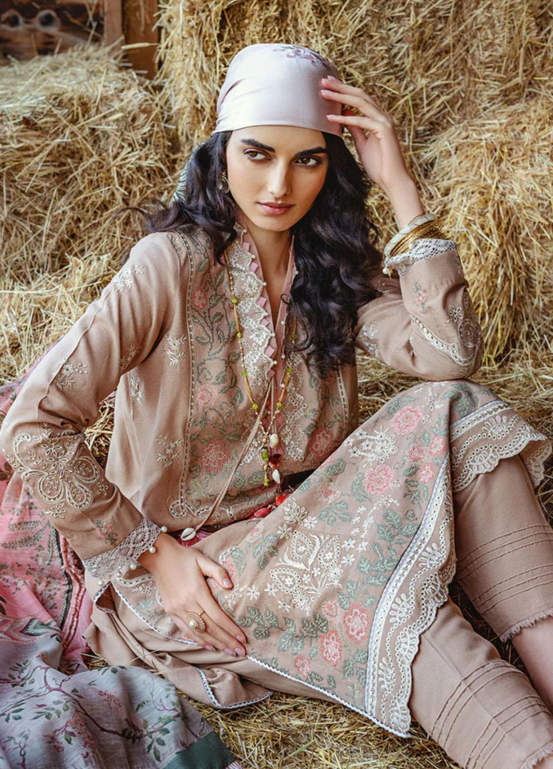 Sobia Nazir Embroidered Karandi Suits Unstitched 3 Piece SN22A 5A - Winter Collection