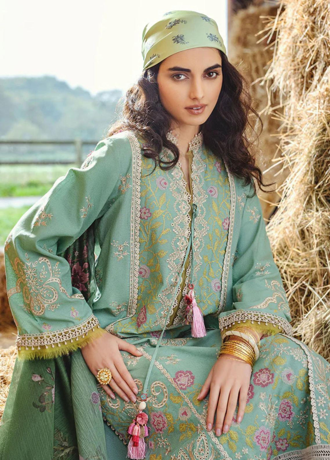 Sobia Nazir Embroidered Karandi Suits Unstitched 3 Piece SN22A 5B - Winter Collection