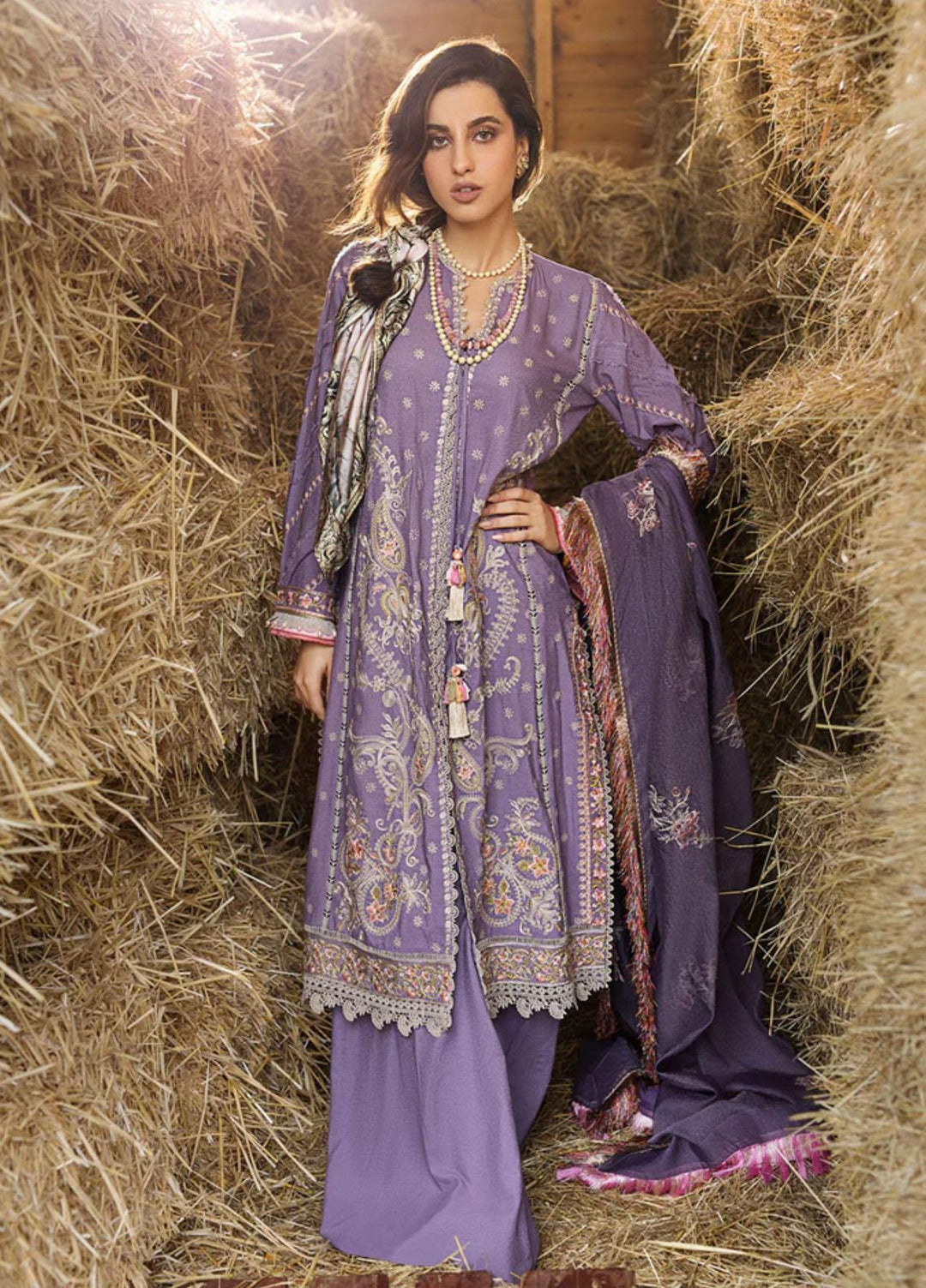 Sobia Nazir Embroidered Karandi Suits Unstitched 3 Piece SN22A 6A - Winter Collection