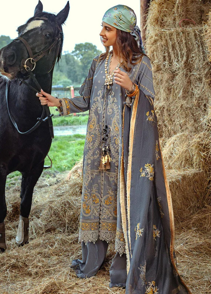 Sobia Nazir Embroidered Karandi Suits Unstitched 3 Piece SN22A 6B - Winter Collection