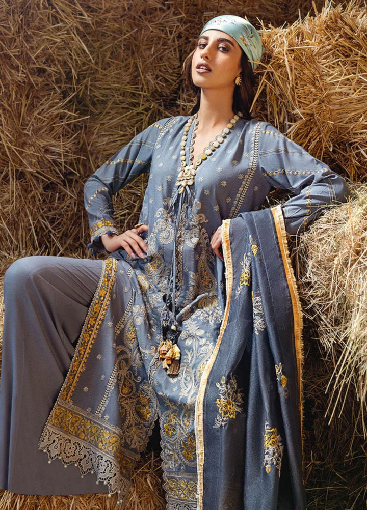 Sobia Nazir Embroidered Karandi Suits Unstitched 3 Piece SN22A 6B - Winter Collection