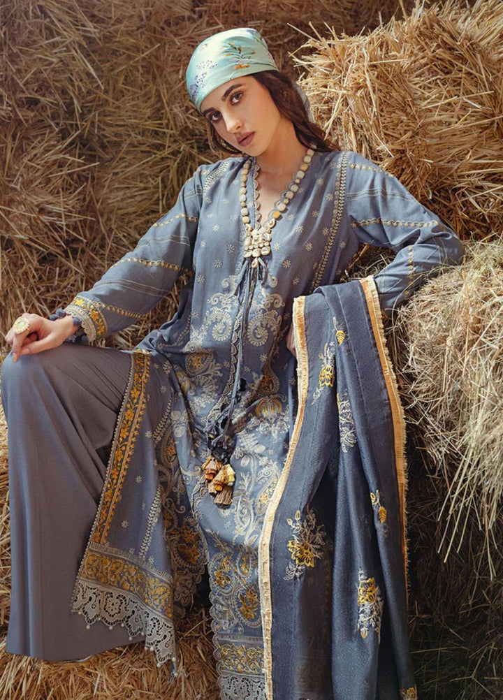 Sobia Nazir Embroidered Karandi Suits Unstitched 3 Piece SN22A 6B - Winter Collection