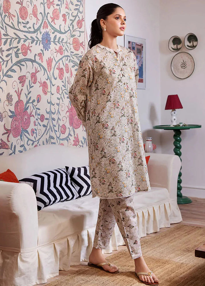 Sobia Nazir Basic Embroidered Lawn Suit Unstitched 2 Piece SN24B 1A - Summer Collection