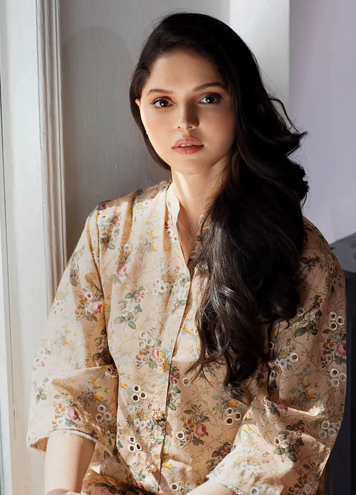 Sobia Nazir Basic Embroidered Lawn Suit Unstitched 2 Piece SN24B 1B - Summer Collection