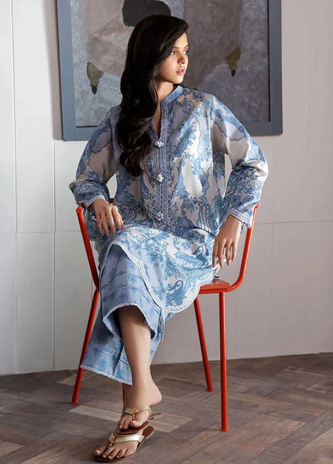 Sobia Nazir Basic Embroidered Lawn Suit Unstitched 2 Piece SN24B 3A - Summer Collection