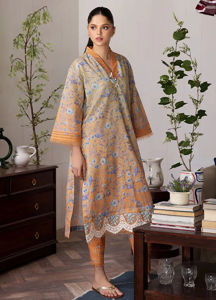 Sobia Nazir Basic Embroidered Lawn Suit Unstitched 2 Piece SN24B 4A - Summer Collection