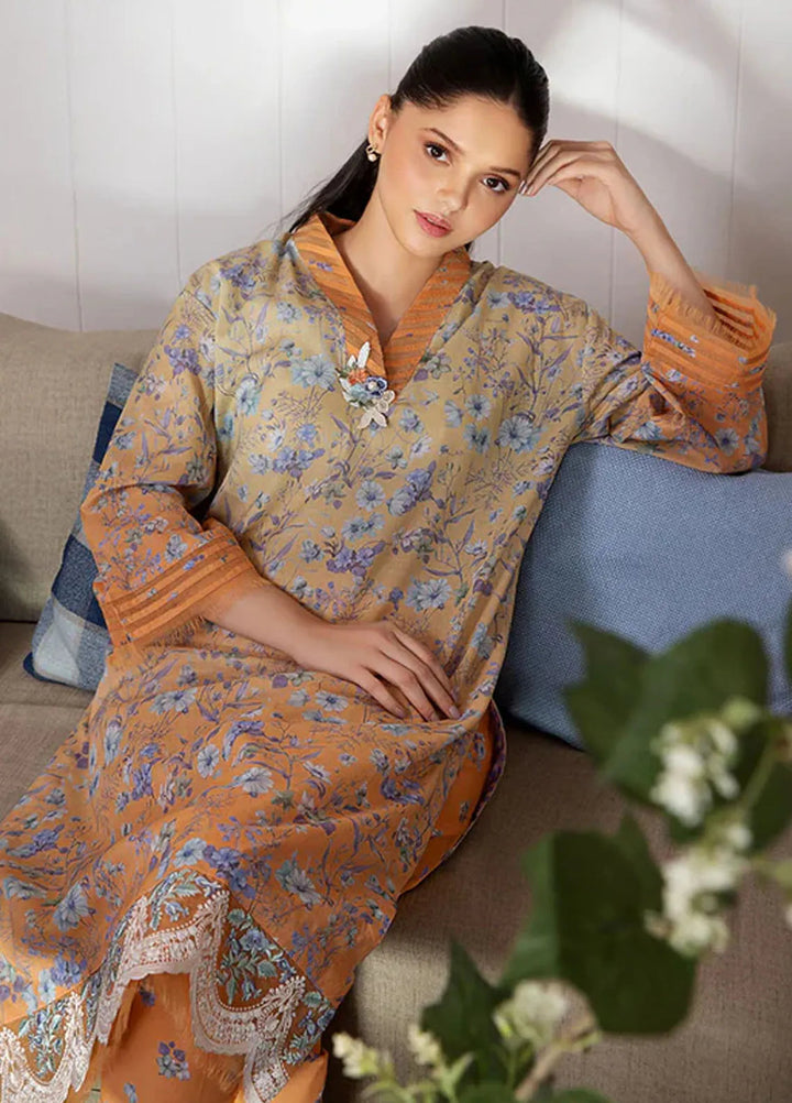Sobia Nazir Basic Embroidered Lawn Suit Unstitched 2 Piece SN24B 4A - Summer Collection